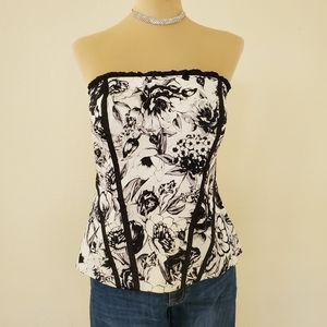 White House Black Market Strapless Blouse/Top